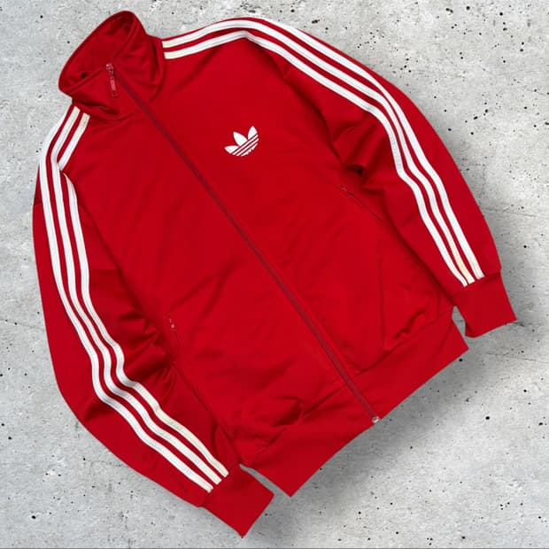 [95] 09s 아디다스 파이어버드 빨간색 3선 트랙탑 져지 C545
