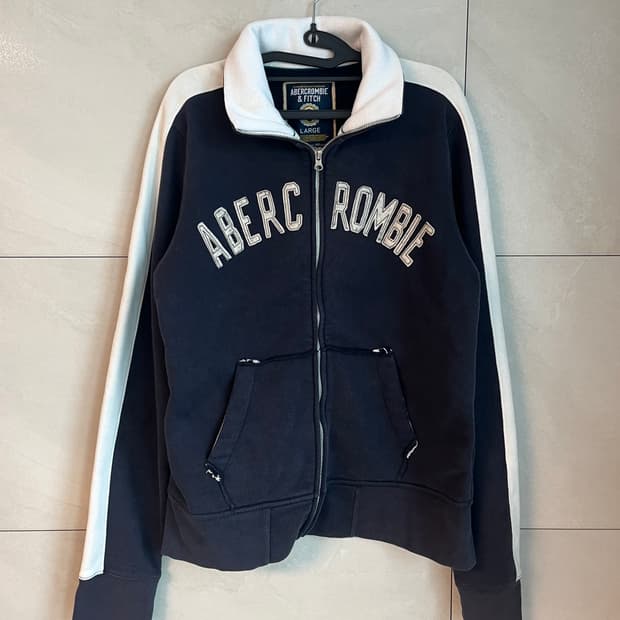 아베크롬비 네이비 화이트 집업 (L size)