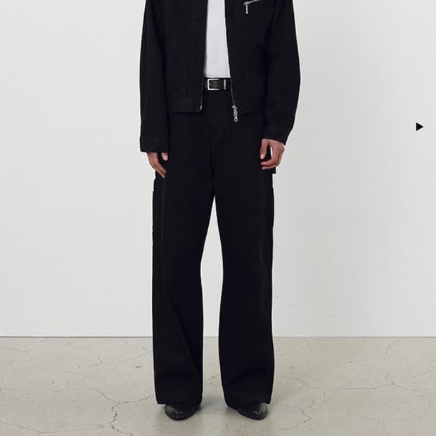 토니웩 린스드 데님 워크자켓 블랙 L