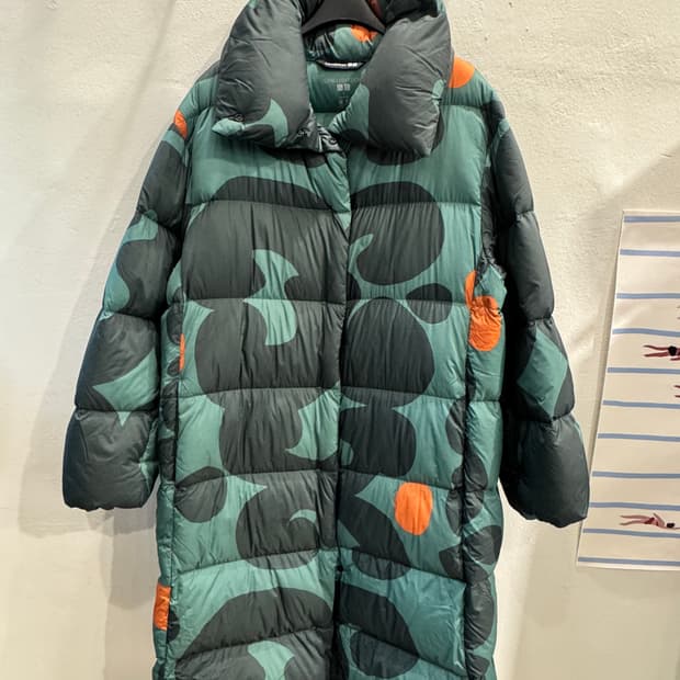 유니클로x마리메코 울트라라이트 슬림다운