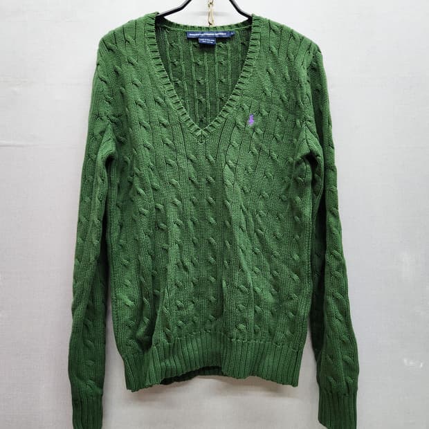 폴로랄프로렌 로고 케이블 코튼 니트 L(M)