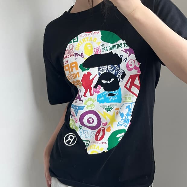 Bape 베이프 멀티컬러 빅컬리지 티셔츠  