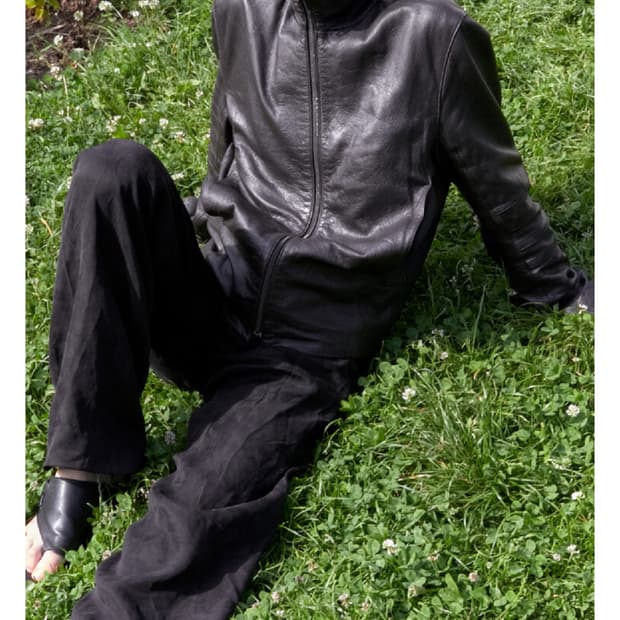 머듈 레더자켓 사이즈4 브라운