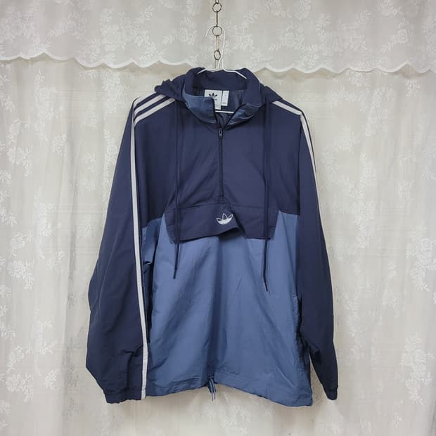 아디다스   반집업 후드 자켓 