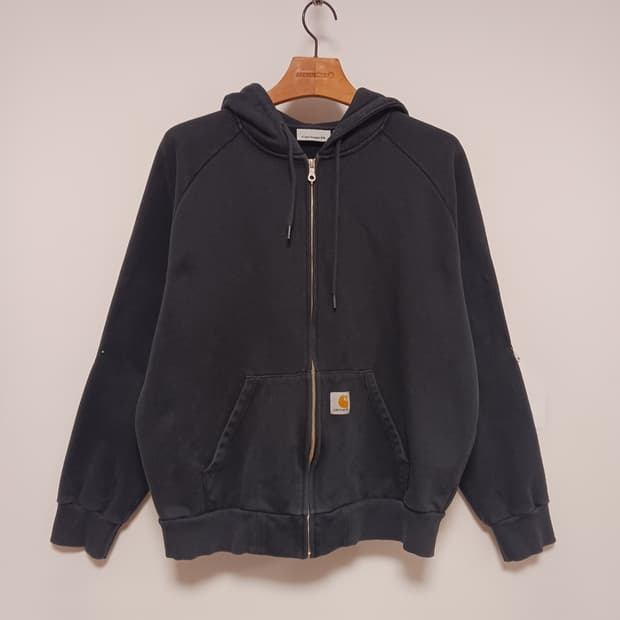 칼하트 wip 스퀘어 라벨 후드집업