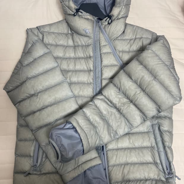 산산기어 서픽스 푸퍼 자켓 그레이 24FW