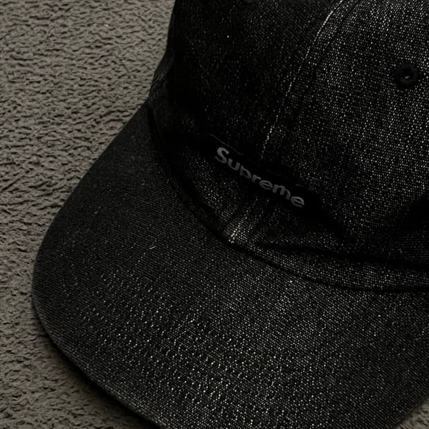 슈프림 스몰 박스로고 데님 코듀라 캡 처분 