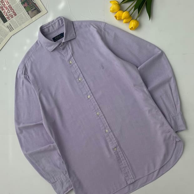 Polo 폴로랄프로렌 라벤더 체크 셔츠