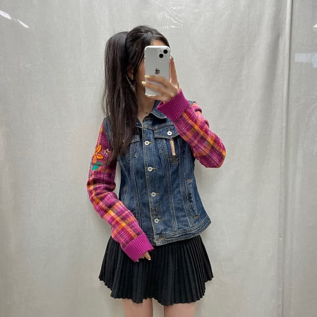 오일릴리 울 데님 자켓/#3765