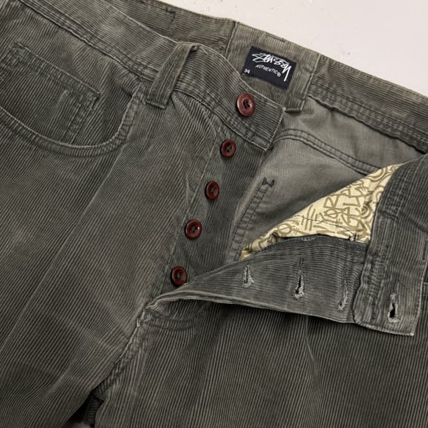 00s 스투시 재팬 코듀로이 워크팬츠