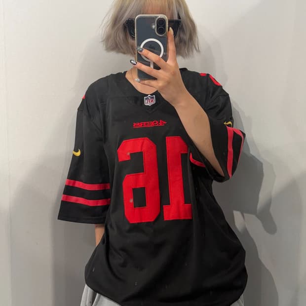 M 나이키 몬타나 블랙 샌프란시스코 49ers 은퇴 선수 엘리트 저지
