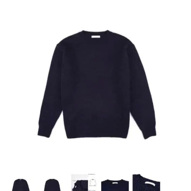 월스와일무브먼트 네이비 니트