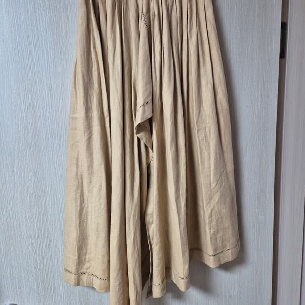 (정품) 이세이미야케 린넨 플리츠 스커트 랩 스커트