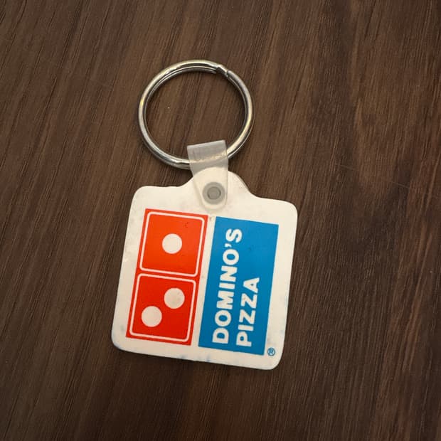 빈티지 도미노피자 키링