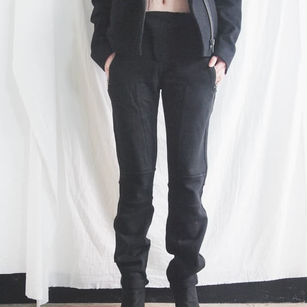 발망 JPN 세미 와이드핏 바이커 스웨트팬츠