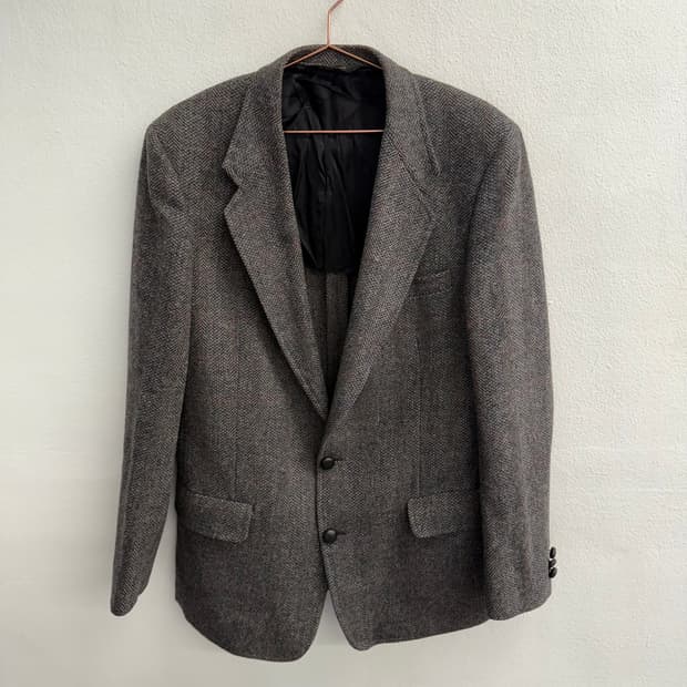 Made usa 헤링본 all pure wool 자켓