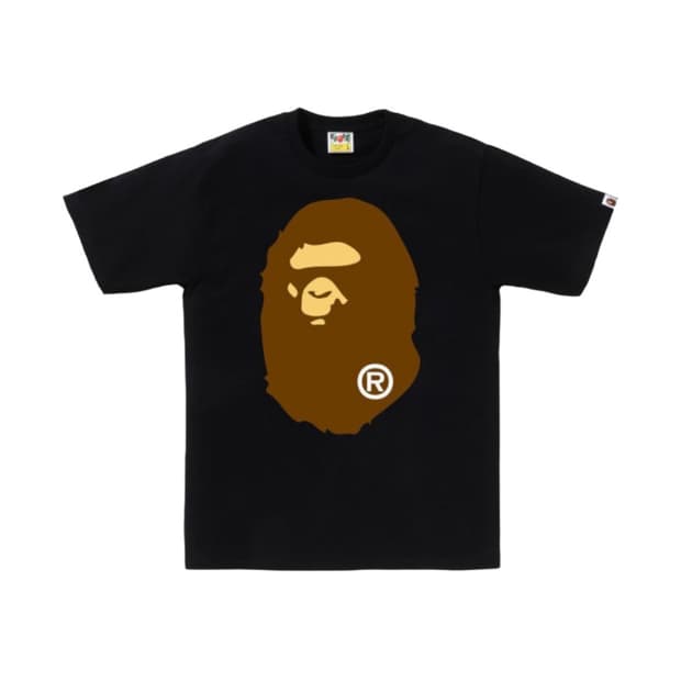 [L] 베이프 빅 에이프 헤드 티셔츠 블랙