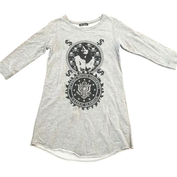 히스테릭 글래머 그런지 롱 티셔츠