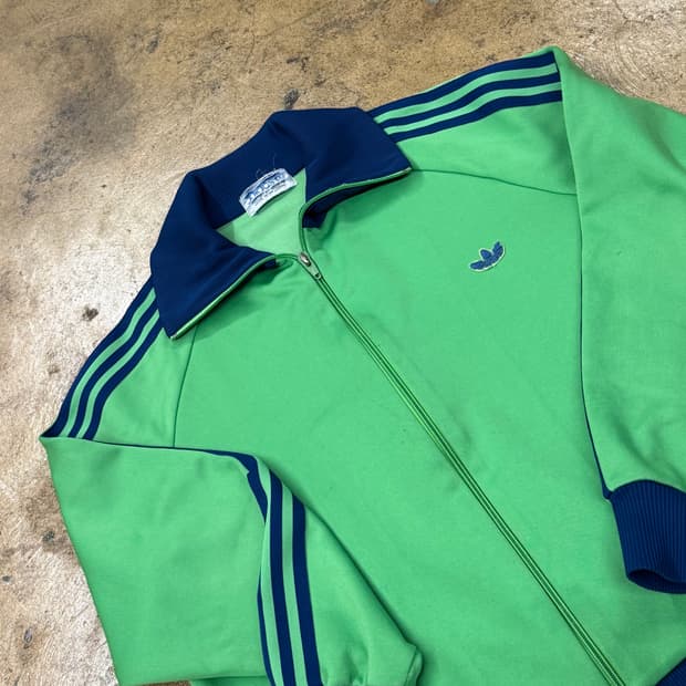 아디다스 서독제 그린 져지 트랙탑 