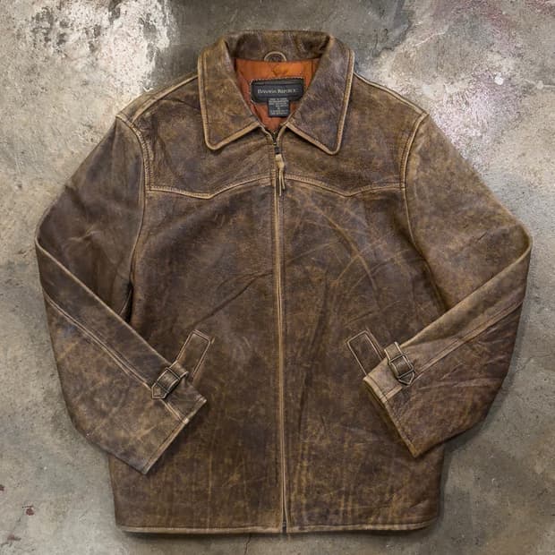 바나나리퍼블릭 레더 빈티지 자켓