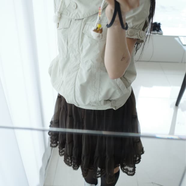 Tiered sha skirt