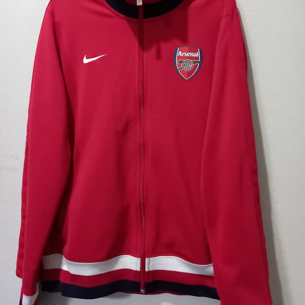 나이키 아스날 레드 빨강 트랙탑 저지 져지집업 100/L
