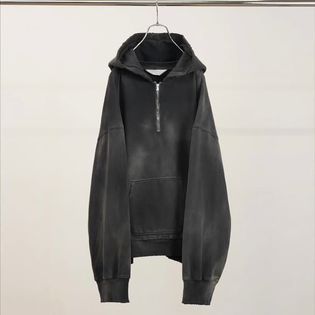 [1] 안셀름 후드 집 블랙 26ss