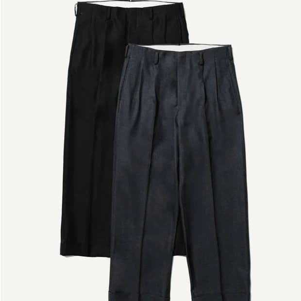 [2]아프레쎄 울 개버딘 트라우저 그레이