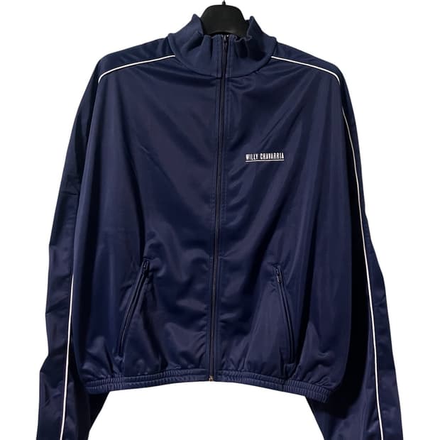 [L] 윌리차바리아 워리어 트랙 봄버 자켓 네이비
