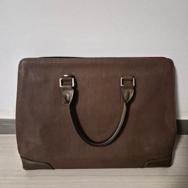 [정품] 쌤소나이트(Samsonite) 프리미엄 브라운 가죽 브리프케이스
