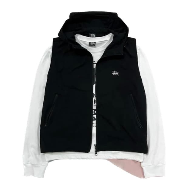 스투시 나일론 후드 베스트