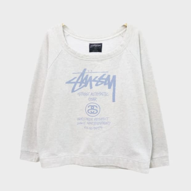 STUSSY 스투시 크롭 맨투맨 69638