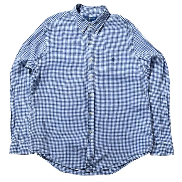 폴로 랄프로렌 린넨 체크 셔츠