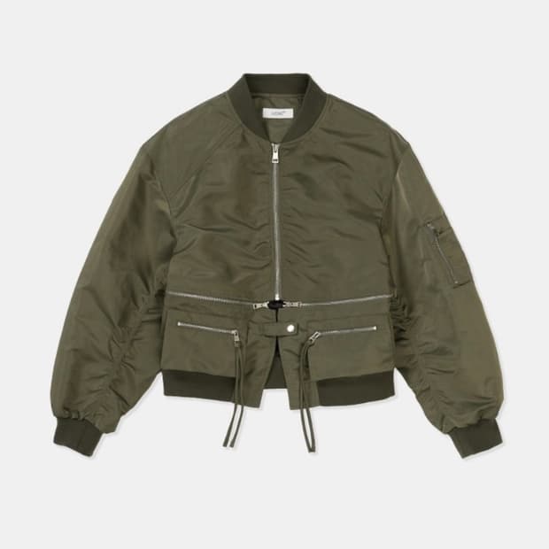 LCDC TM 엘씨디씨 티엠 디테쳐블 포켓 봄버 블루종 카키  OS