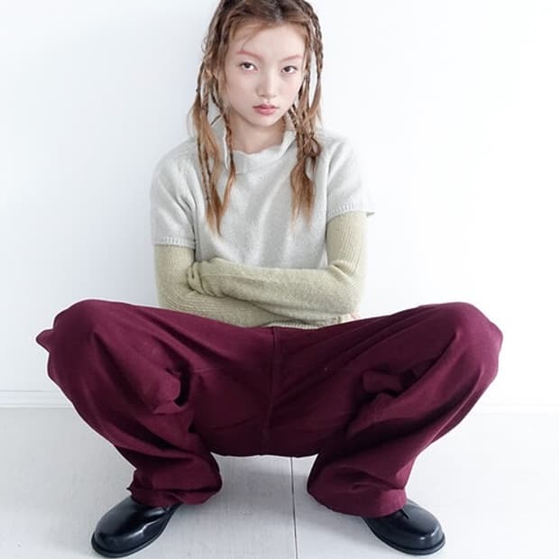 faerie mohair slim knit top 