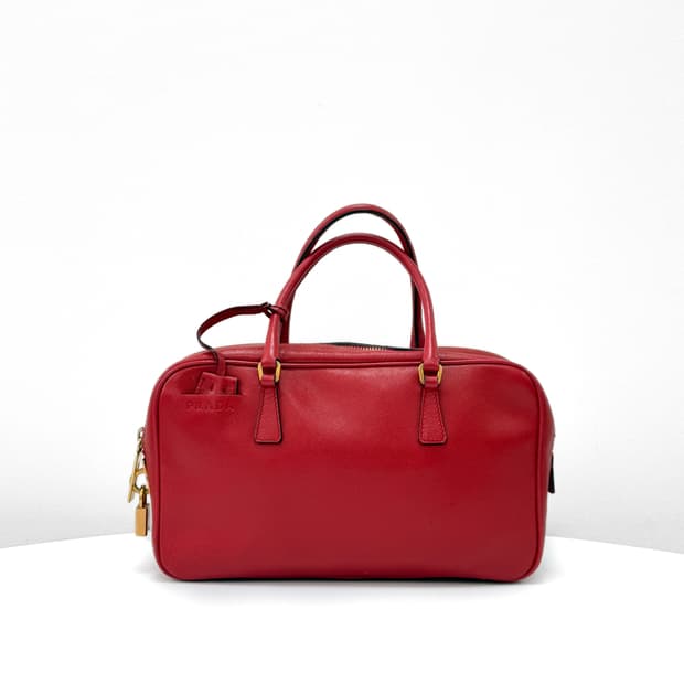 프라다 사피아노 보스턴백