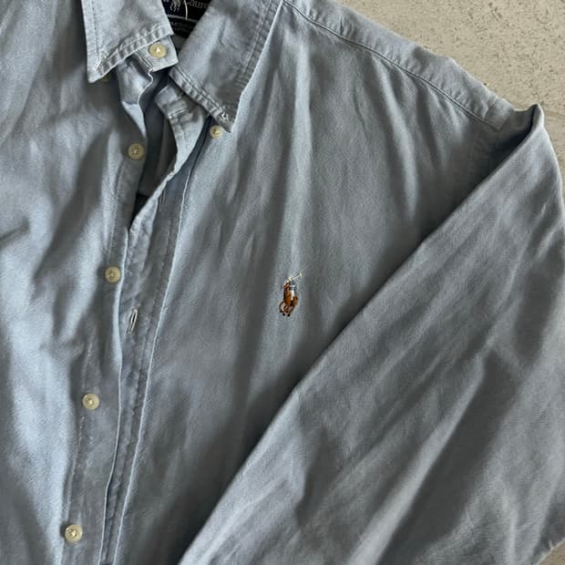 폴로 랄프로렌 옥스포드 하늘색 옥스퍼드 셔츠