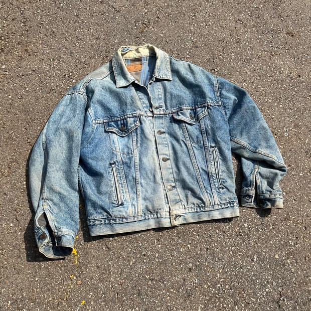 90s 리바이스 3rd 플란넬 라이닝 자켓 made in usa (L)