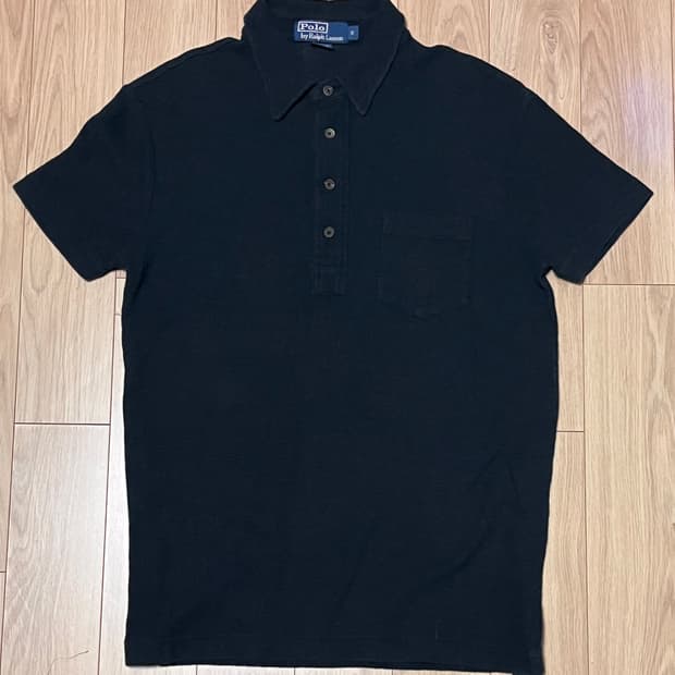 폴로 랄프로렌 블랙 반팔 카라티 S