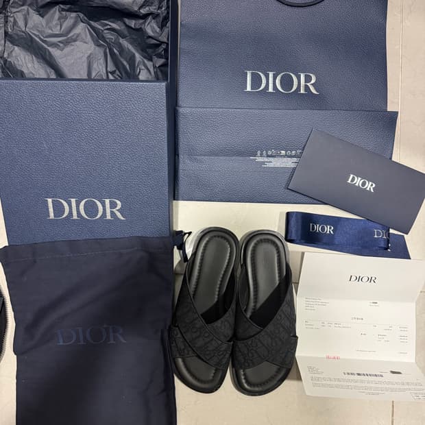 [당일출고,풀박스] 25년 신형 새상품급 디올 알리아스 슬리퍼