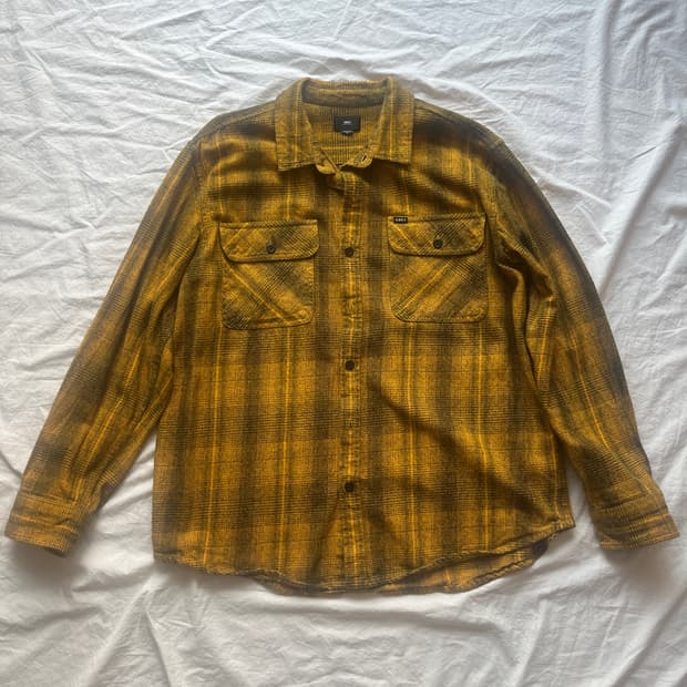 오베이 체크 플란넬 셔츠