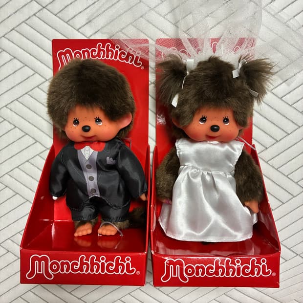 몬치치 고전 신랑신부 웨딩 결혼 인형