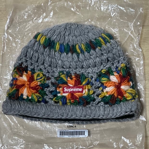 [OS]25ss 슈프림 크로셰 비니 헤더그레이