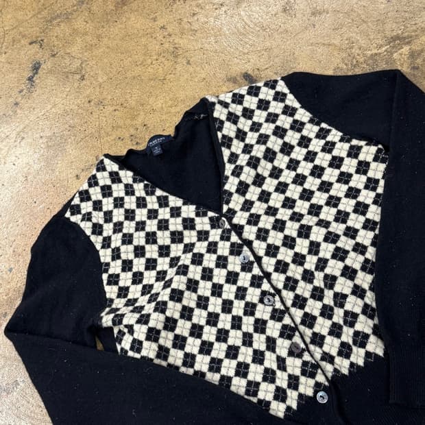 버버리 체크 가디건