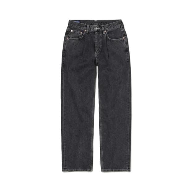 데밀 LOT.023 캘리포니안 와이드 블랙 워시드