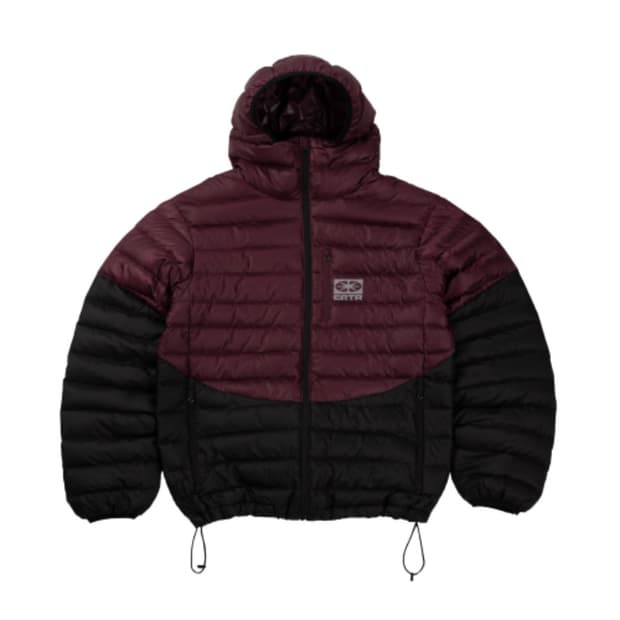 ERTR 투톤 라이트 다운 자켓 퍼플 S