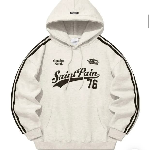 세인트 페인 기모 후드티 팔아요 (상태 좋음)