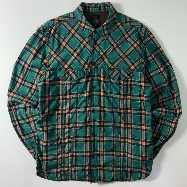 Diesel  디젤 00,s 포켓 웨스턴 코튼 체크 셔츠 