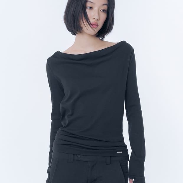 [1] 미세키서울 카울 후디 롱슬리브 블랙