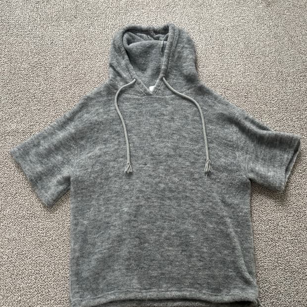 회색 레이어드 후드